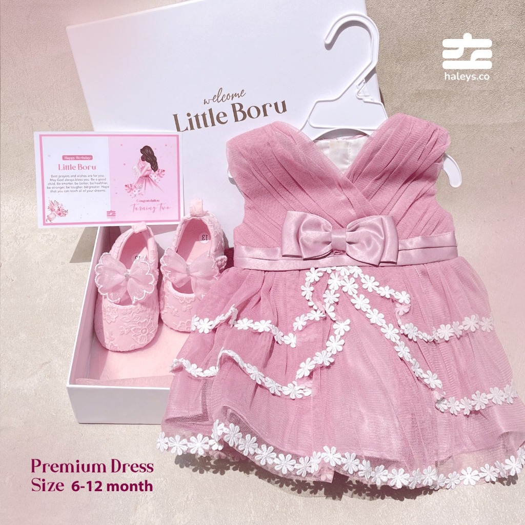 Korean Dress Set / 6 - 12 Month
