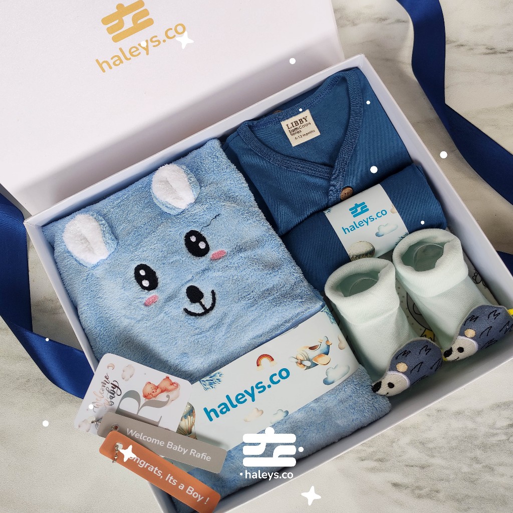 Microfiber Blue Sea Set / 0 - 12 Month 