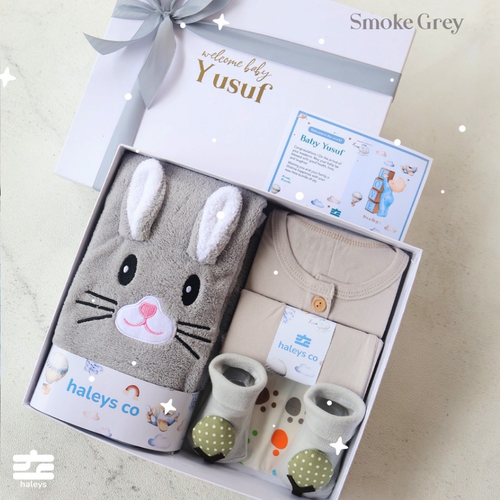 Baby Care Set Grey ( Boy ) / 0 - 12