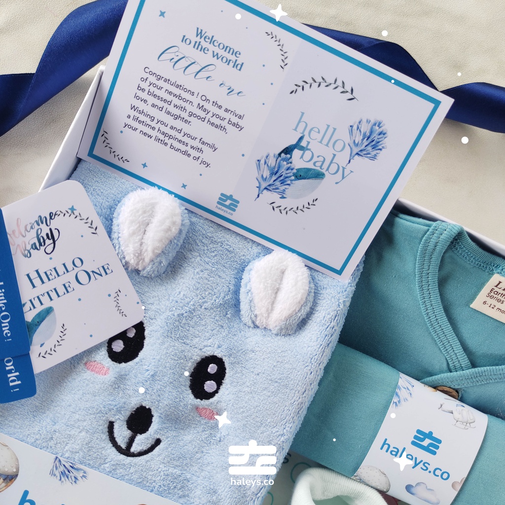 Microfiber Blue Sea Set / 0 - 12 Month 