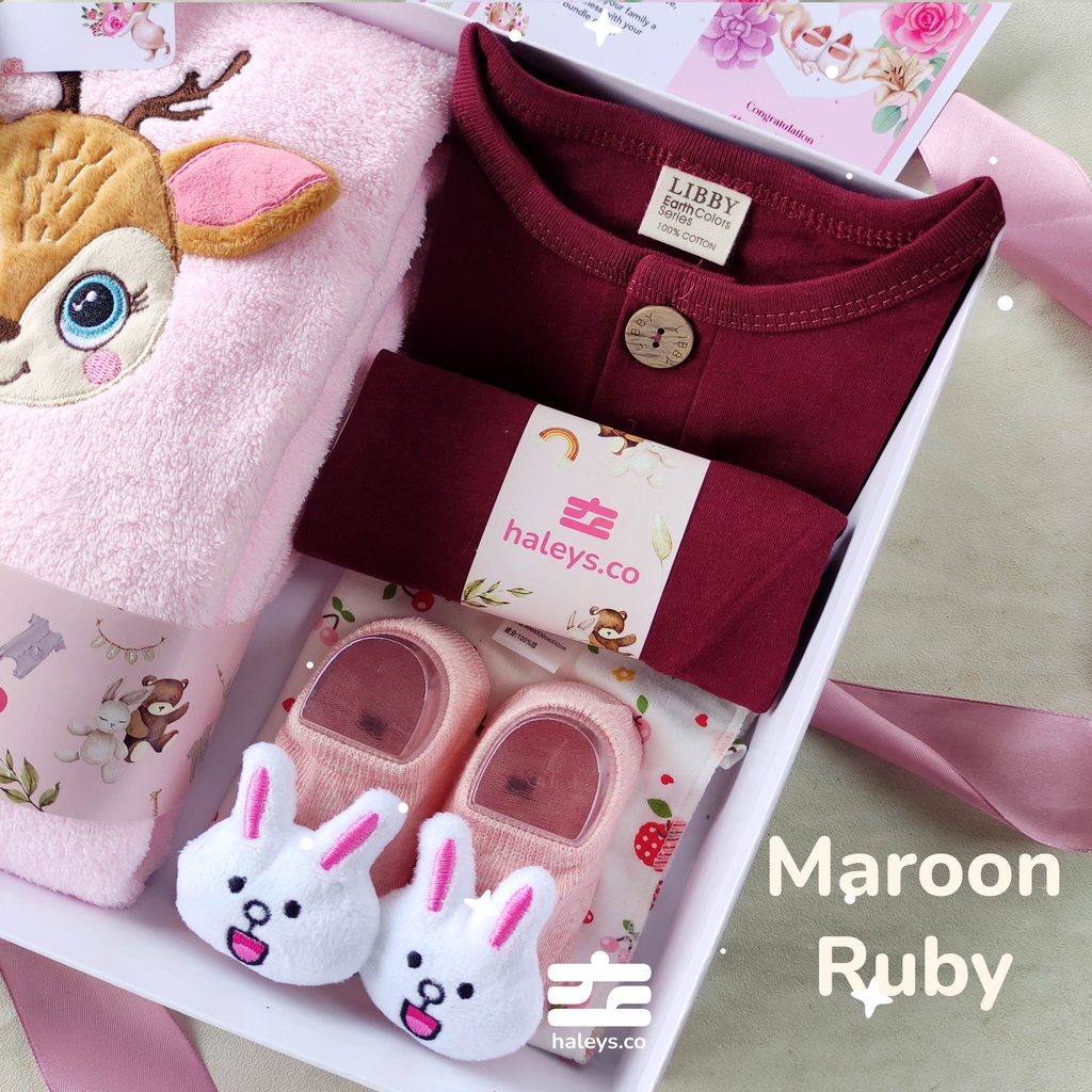 Baby Care Maroon Set / 0 -12 Month