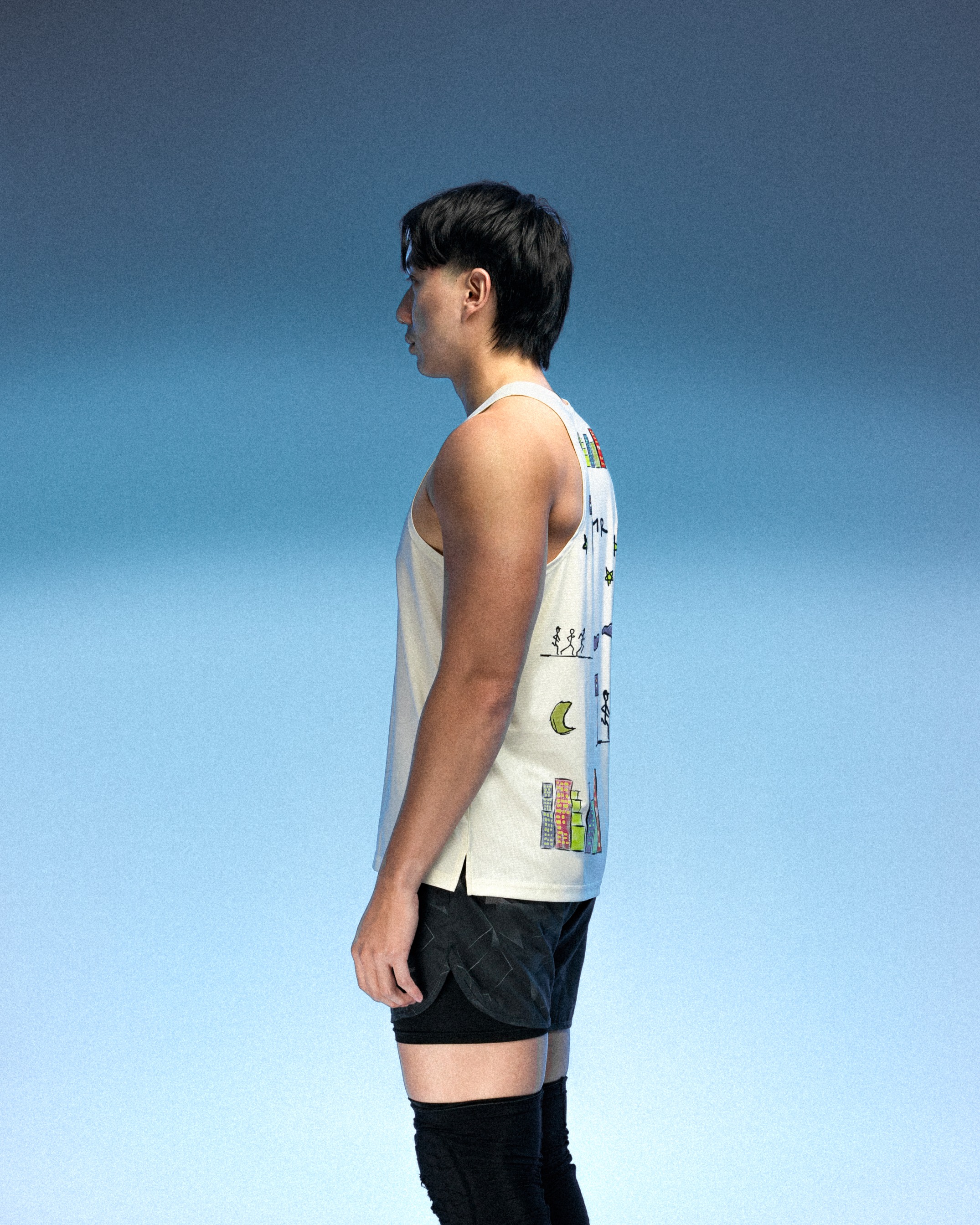 TANK MEN'S - ANTIQUE WHITE