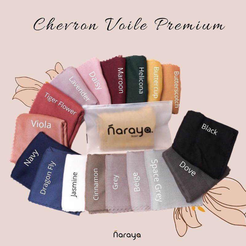 Naraya Chevron Voile Premium