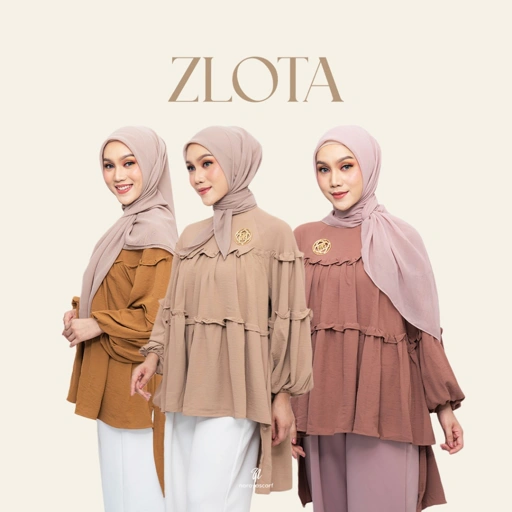 Image of Naraya Zlota Blouse Soft Crinkle