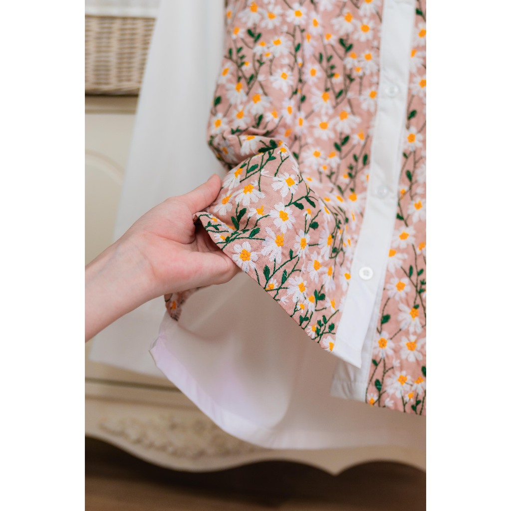Naraya Prunella shirt Toyobo & Embroidery cotton