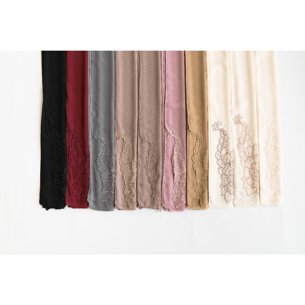 Naraya Pashmina Bordir Vines Flower