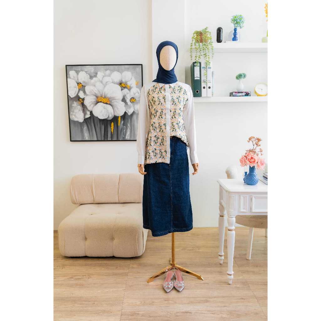 Naraya Prunella shirt Toyobo & Embroidery cotton