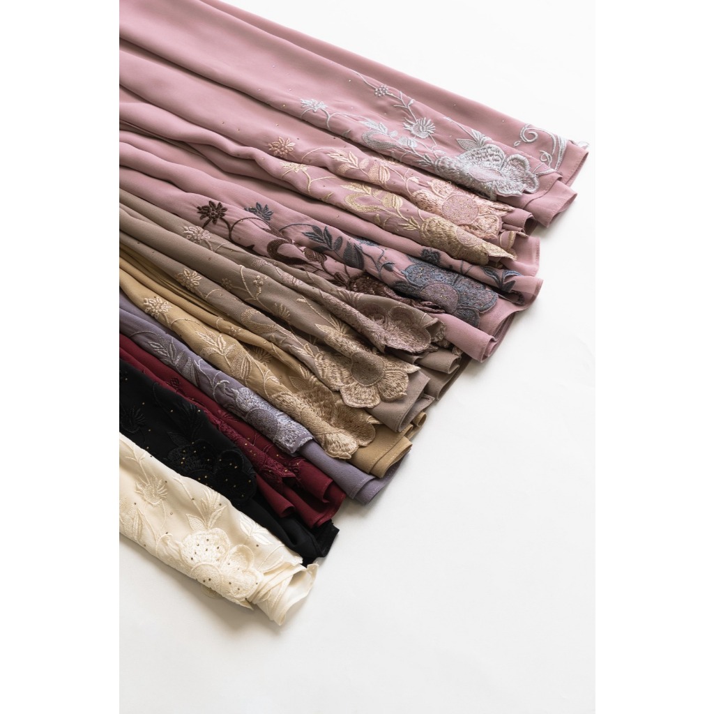 Naraya Pashmina Bordir Flower Bloom