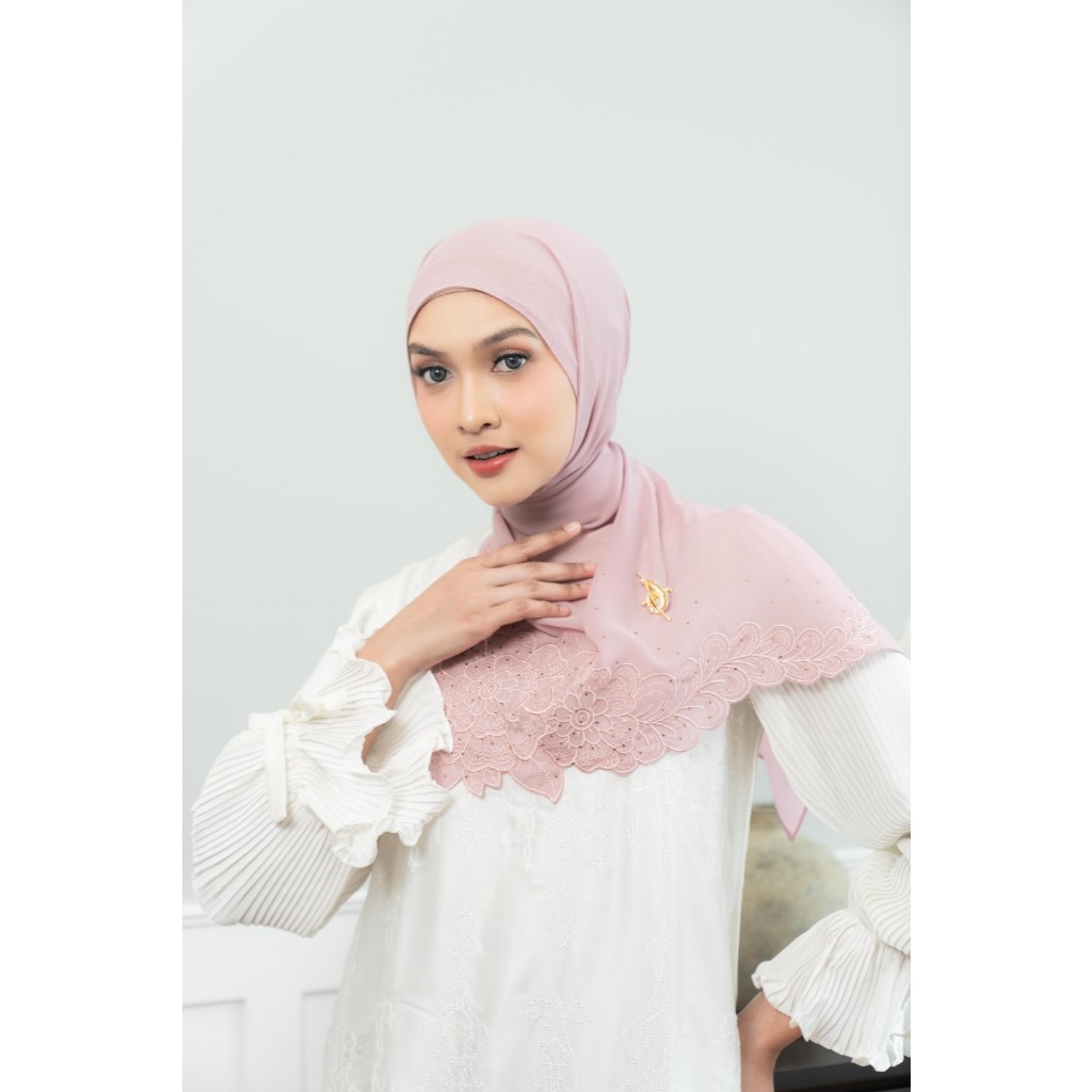Naraya Pashmina Bordir Vines Flower