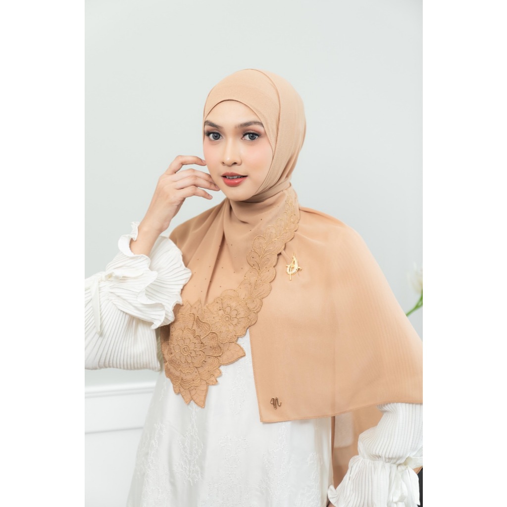 Naraya Pashmina Bordir Vines Flower