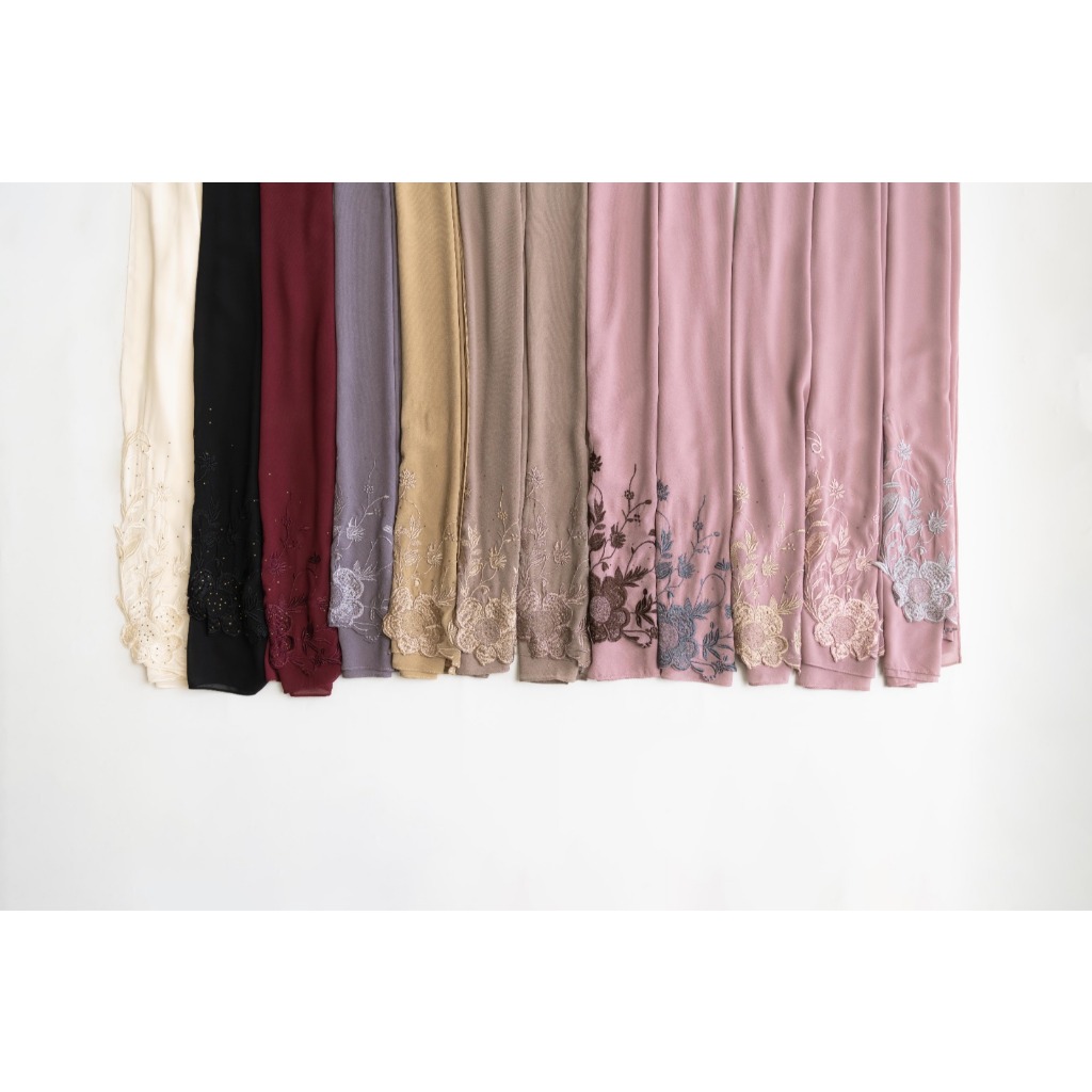 Naraya Pashmina Bordir Flower Bloom