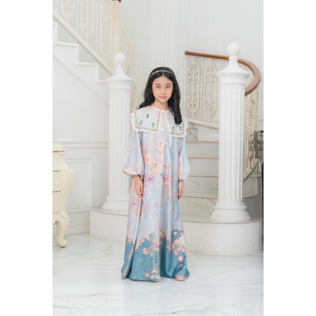 Lavina Patch Collar Kids Dress