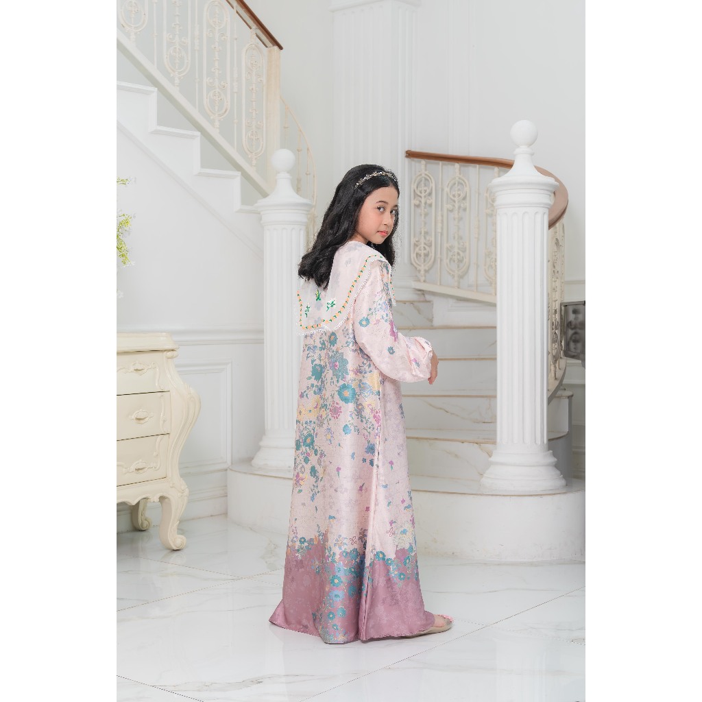 Lavina Patch Collar Kids Dress