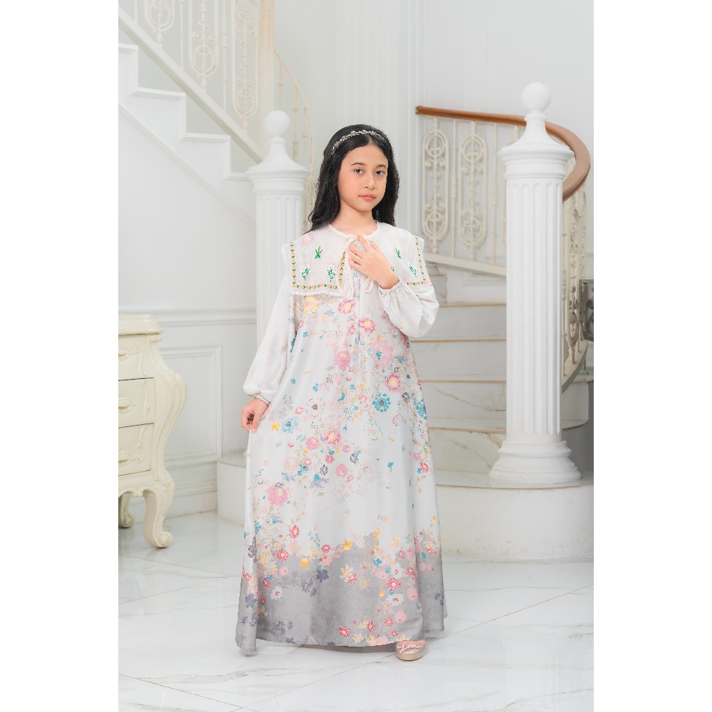 Lavina Patch Collar Kids Dress