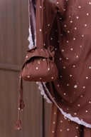 Mukena Leyya by kimya dengan motif polkadots cantik berbahan rayon viscose dengan size jumbo,