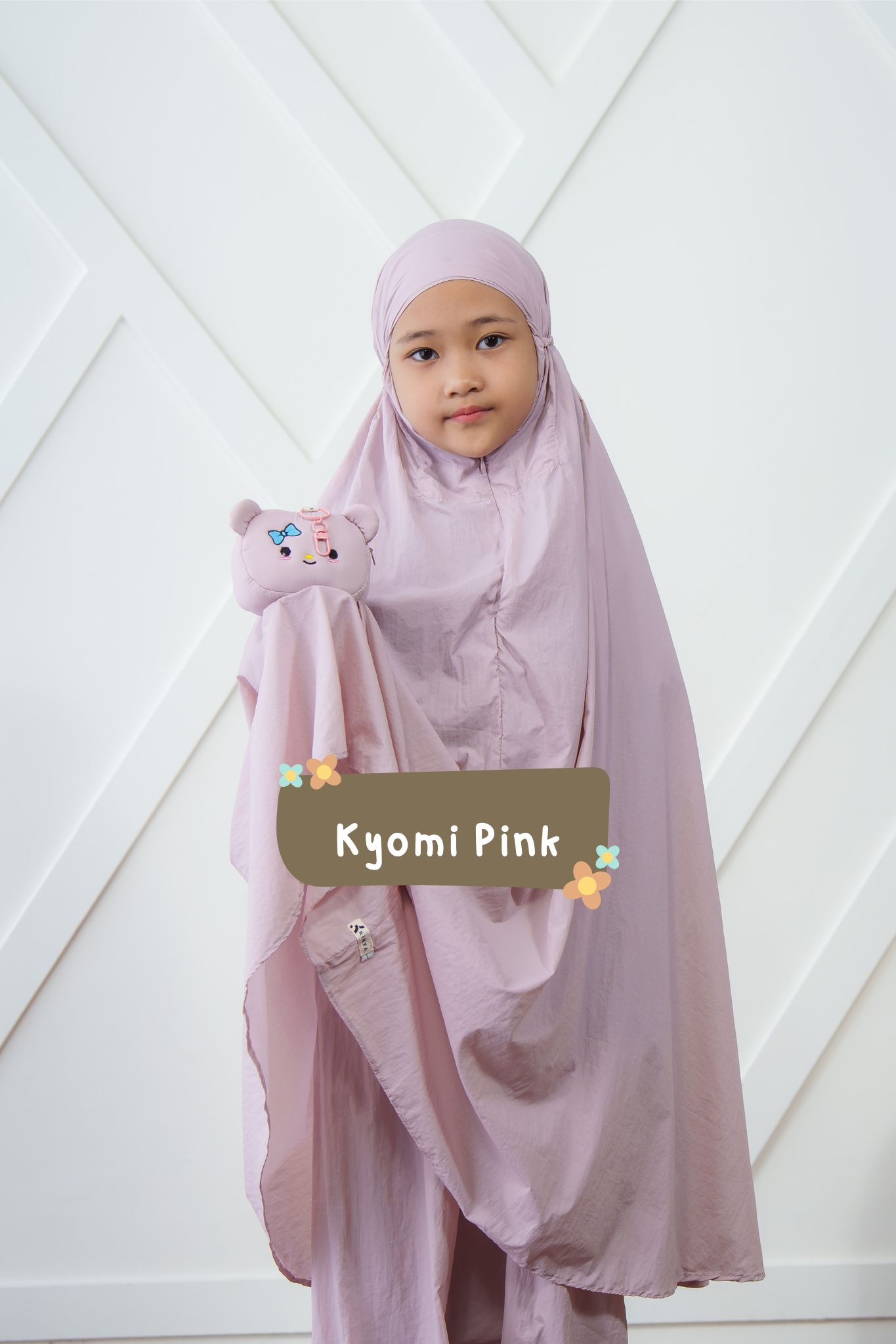 KYOMI KIMYA MUKENA TRAVEL ANAK 2IN1 FREE POUCH BONEKA RESLETING PARASUT COCOK DIPAKAI KEGIATAN ANAK DI SEKOLAH