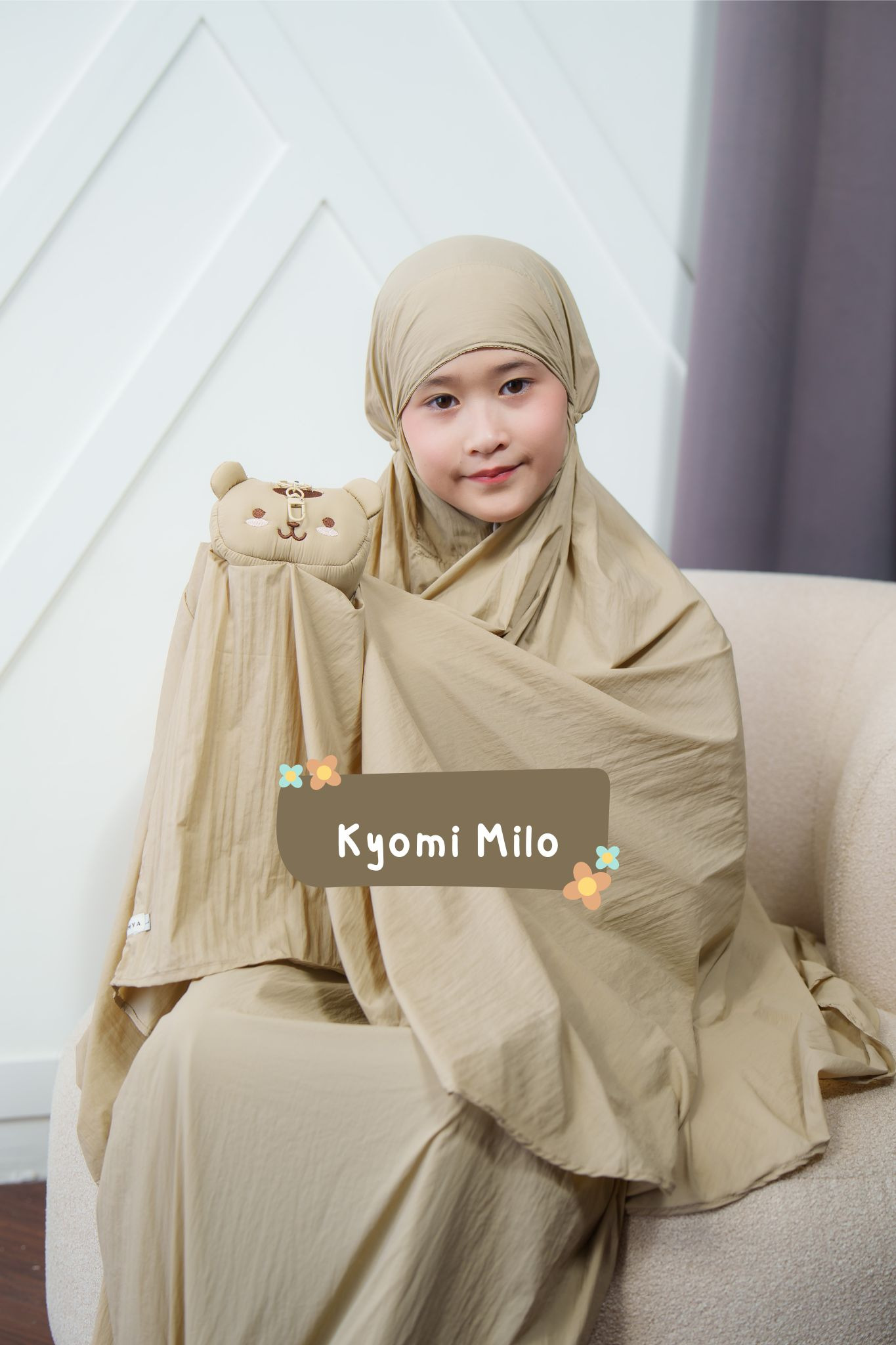 KYOMI KIMYA MUKENA TRAVEL ANAK 2IN1 FREE POUCH BONEKA RESLETING PARASUT COCOK DIPAKAI KEGIATAN ANAK DI SEKOLAH