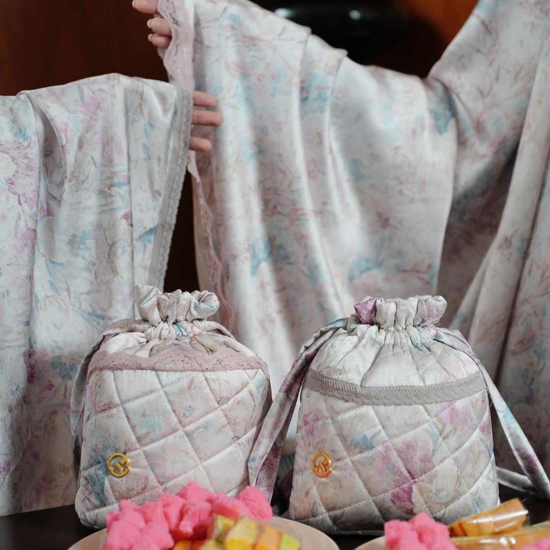 KIMYA- Mukena RAHAYU, bahan silky dengan style 2 in 1 cantik elegan cocok buat hari raya, dan jumbo buat sampai bb xl