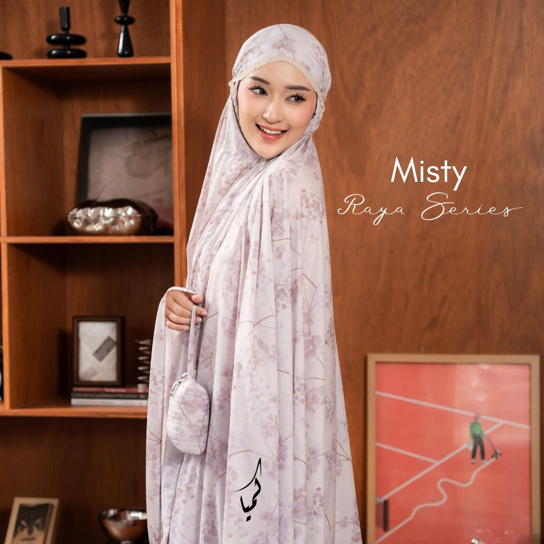Raya Series MISTY Free box & Greeting card by kimya, traveling friendly bisa dilipat kecil, cocok untuk lebaran dan hampers size jumbo