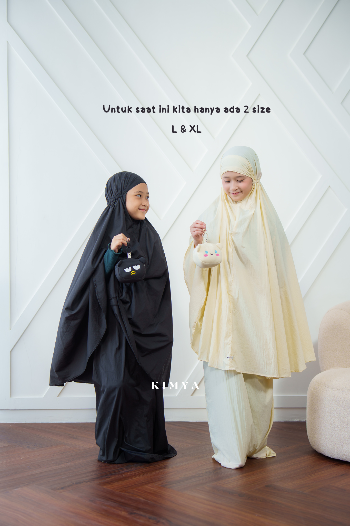 KYOMI KIMYA MUKENA TRAVEL ANAK 2IN1 FREE POUCH BONEKA RESLETING PARASUT COCOK DIPAKAI KEGIATAN ANAK DI SEKOLAH