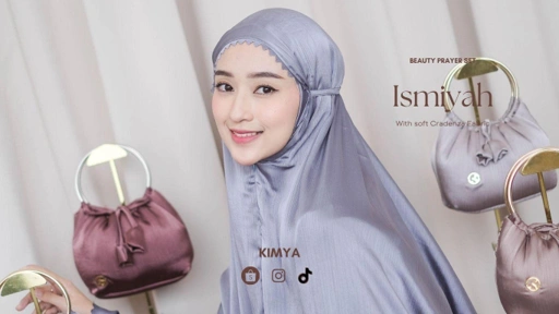 Image of KIMYA || Mukena Ismiyah bahan Cradenza Silk Traveling Friendly