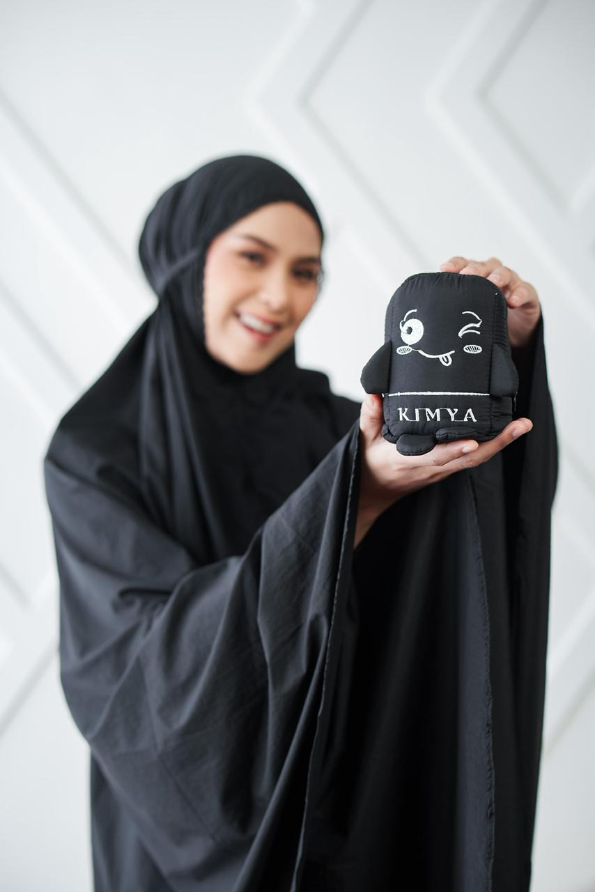 Mukena CHIBI by kimya, style 2 in 1 dengan tas character size jumbo, dengan bahan parasute solite