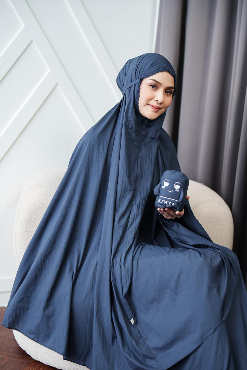 Mukena CHIBI by kimya, style 2 in 1 dengan tas character size jumbo, dengan bahan parasute solite