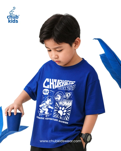 Image of Chubkids - Galaxy Ride - Oversize Tee - Blue
