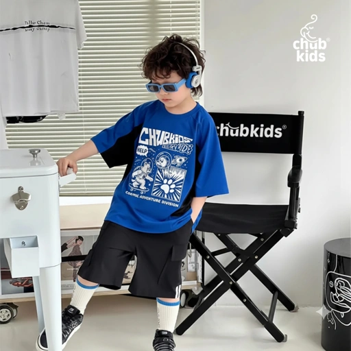Image of Chubkids - Galaxy Ride - Oversize Tee - Blue