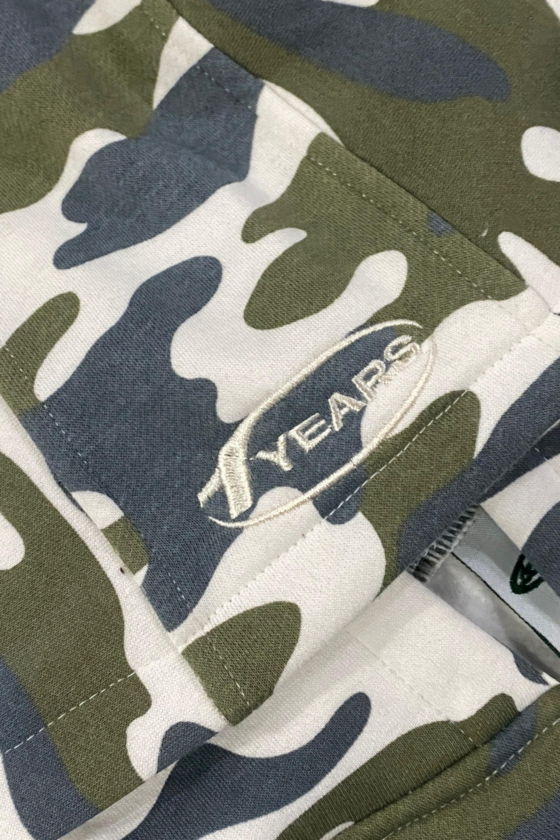 SANR STUDIO HOODIE ZIP DISTRESSED - CAMO