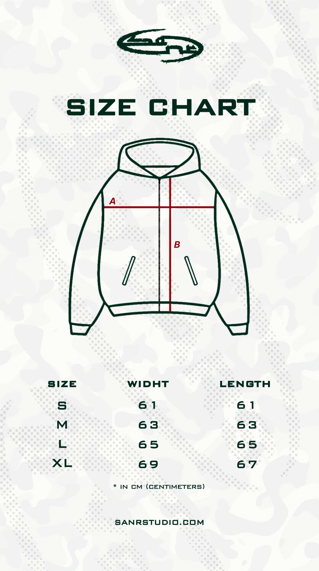 SANR STUDIO HOODIE ZIP DISTRESSED - MISTY