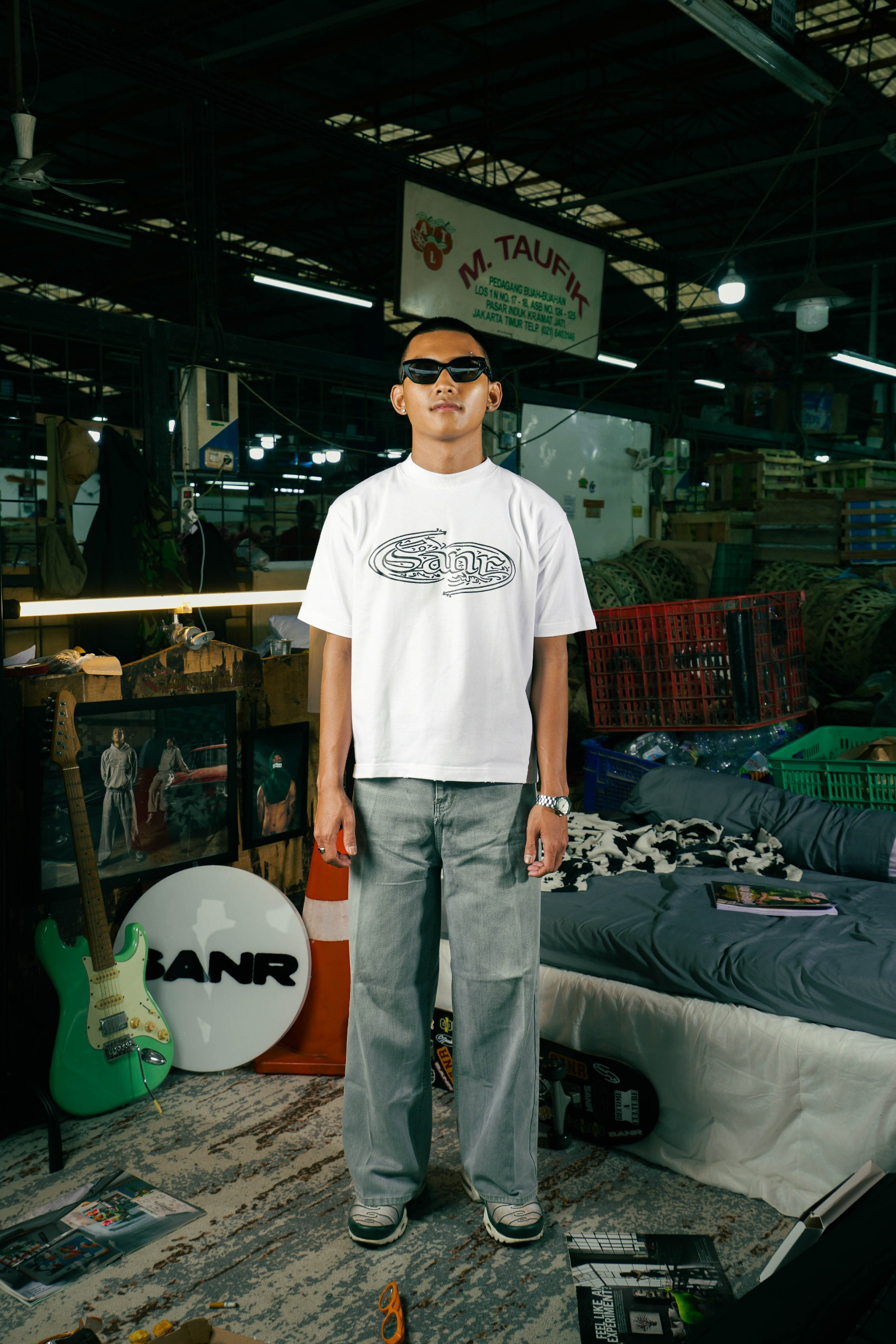 SANR STUDIO RAYA TEE - WHITE