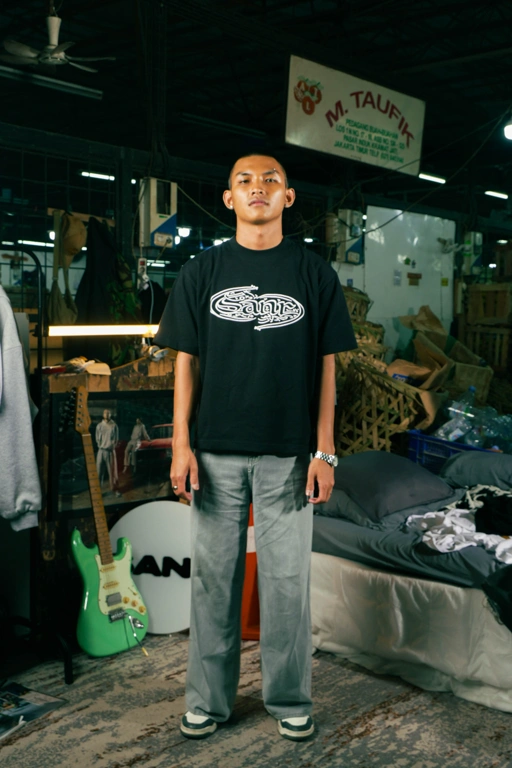 Image of SANR STUDIO RAYA TEE - BLACK