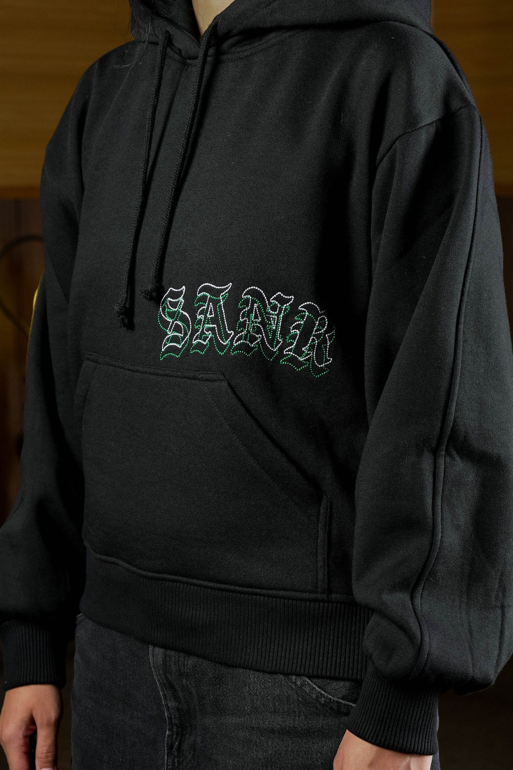 SANR STUDIO HOODIE BBC - BLACK