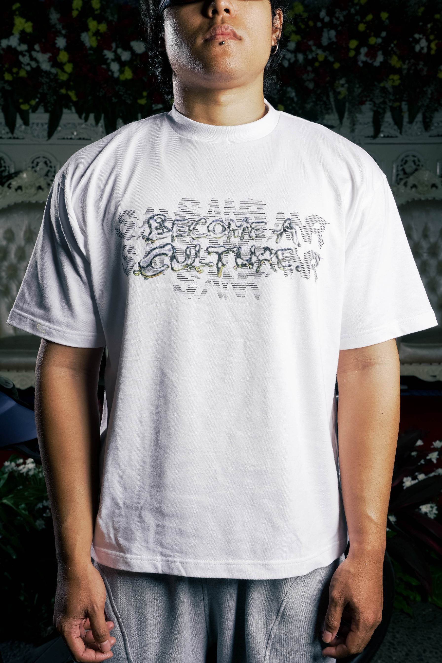SANR STUDIO T-SHIRT BECOME A CULTURE - WHITE
