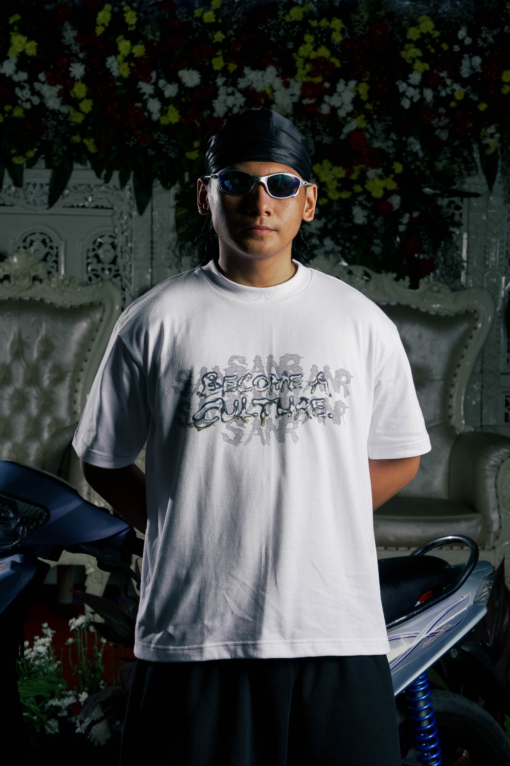 SANR STUDIO T-SHIRT BECOME A CULTURE - WHITE
