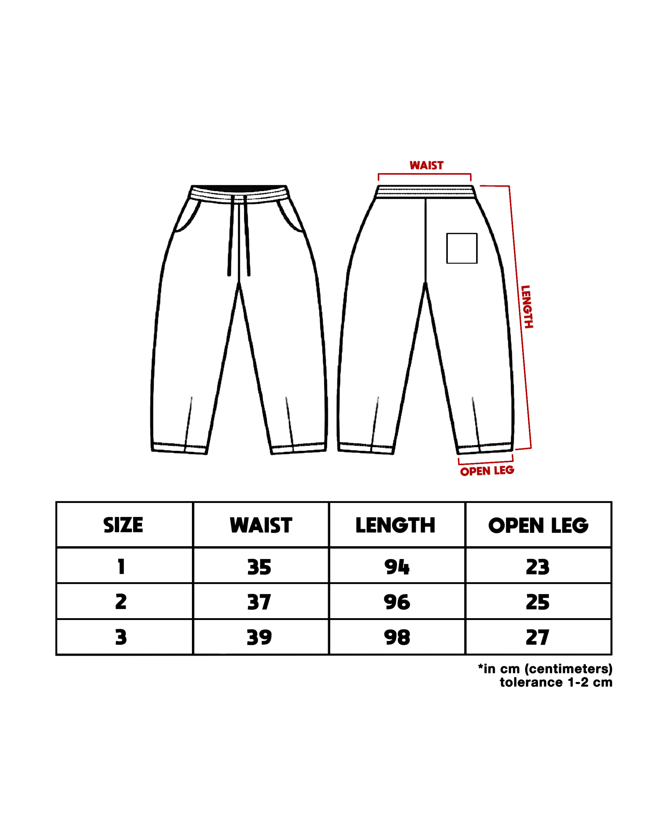 SANR STUDIO SWEATPANTS SPAM LETTER - MISTY