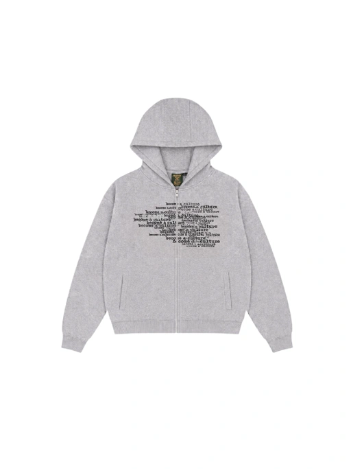 Image of SANR STUDIO ZIPPER DISTRESSED SPAM LETTER - MISTY