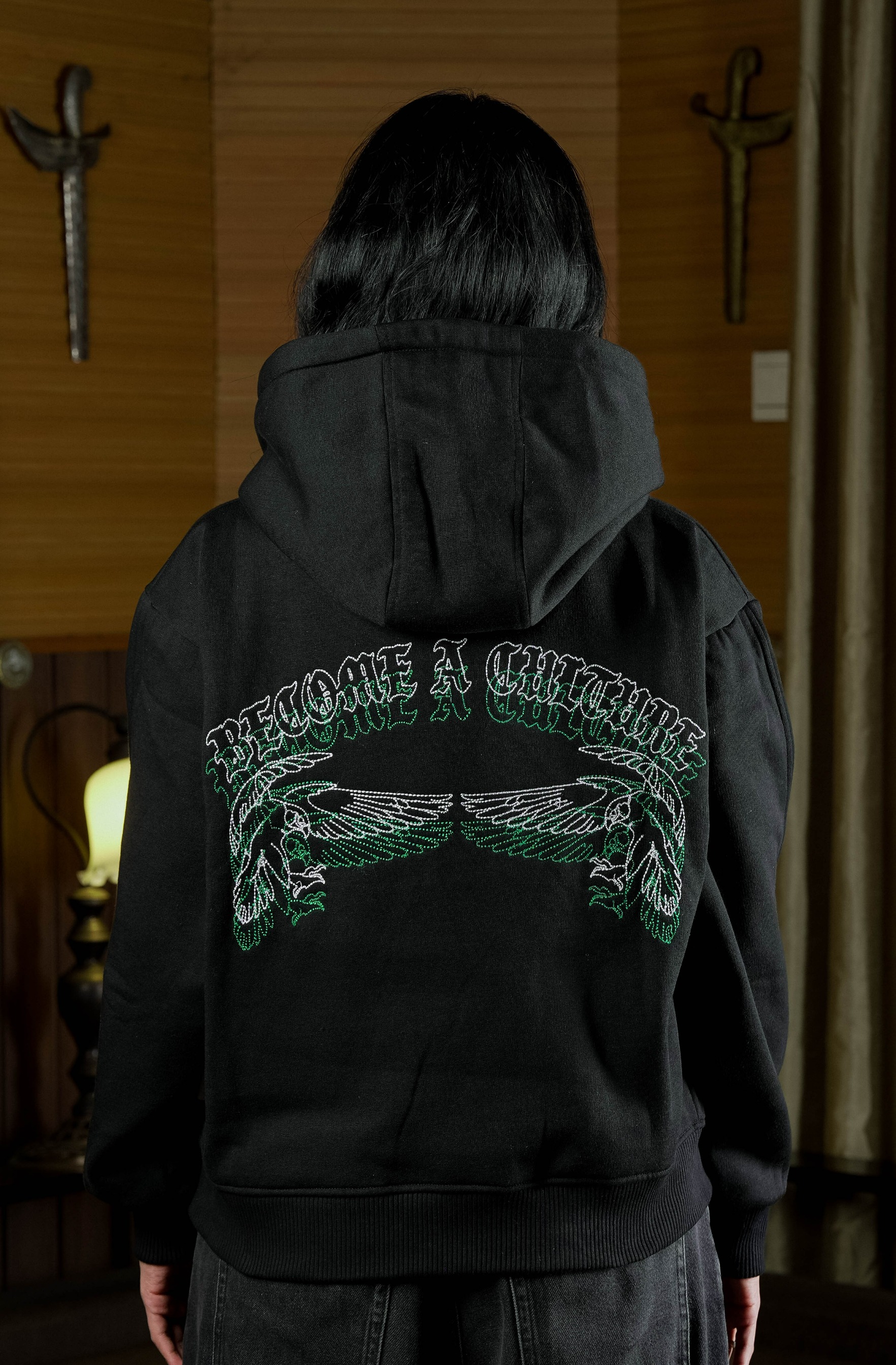 SANR STUDIO HOODIE BBC - BLACK