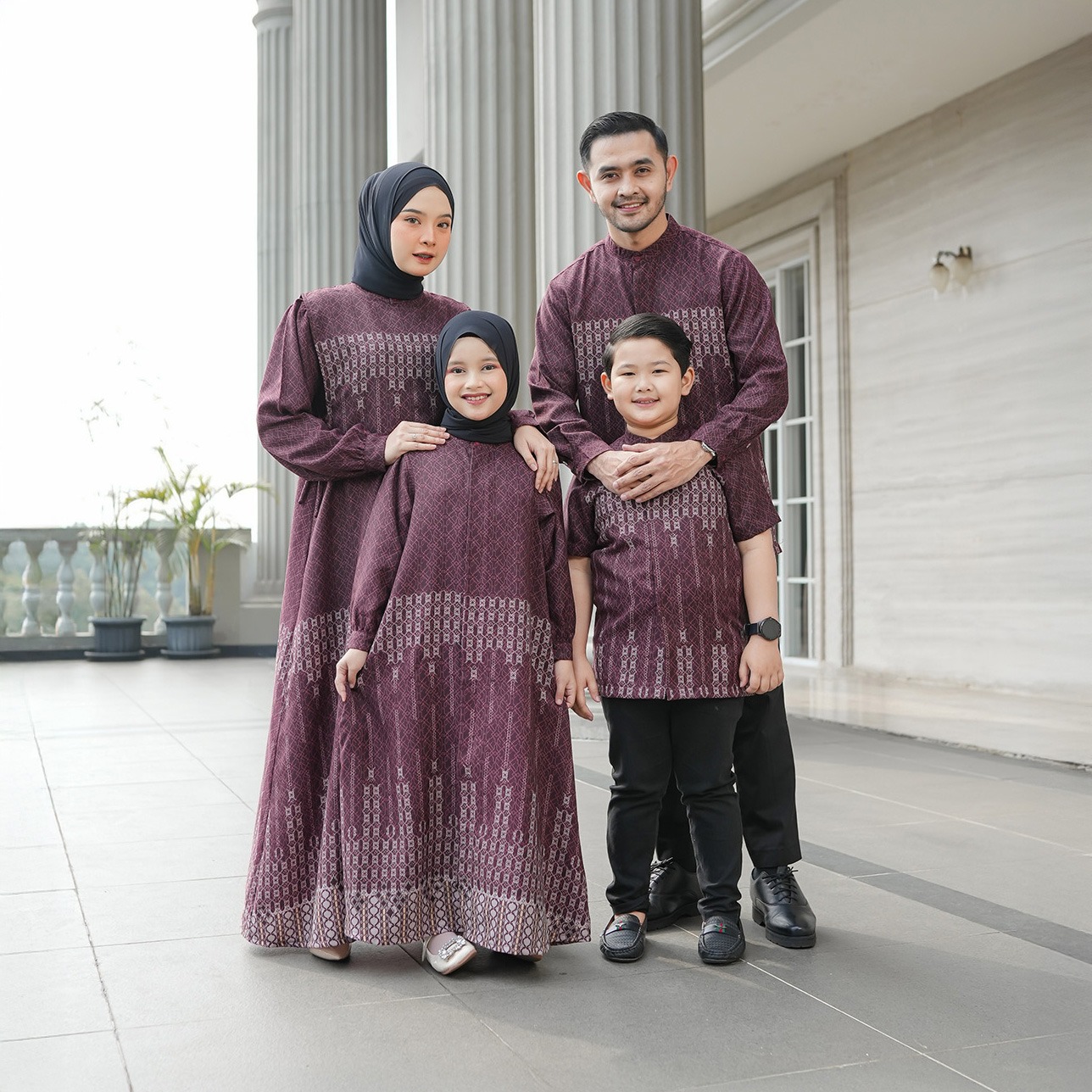 Elleanora Series Darkmaroon | READY STOCK