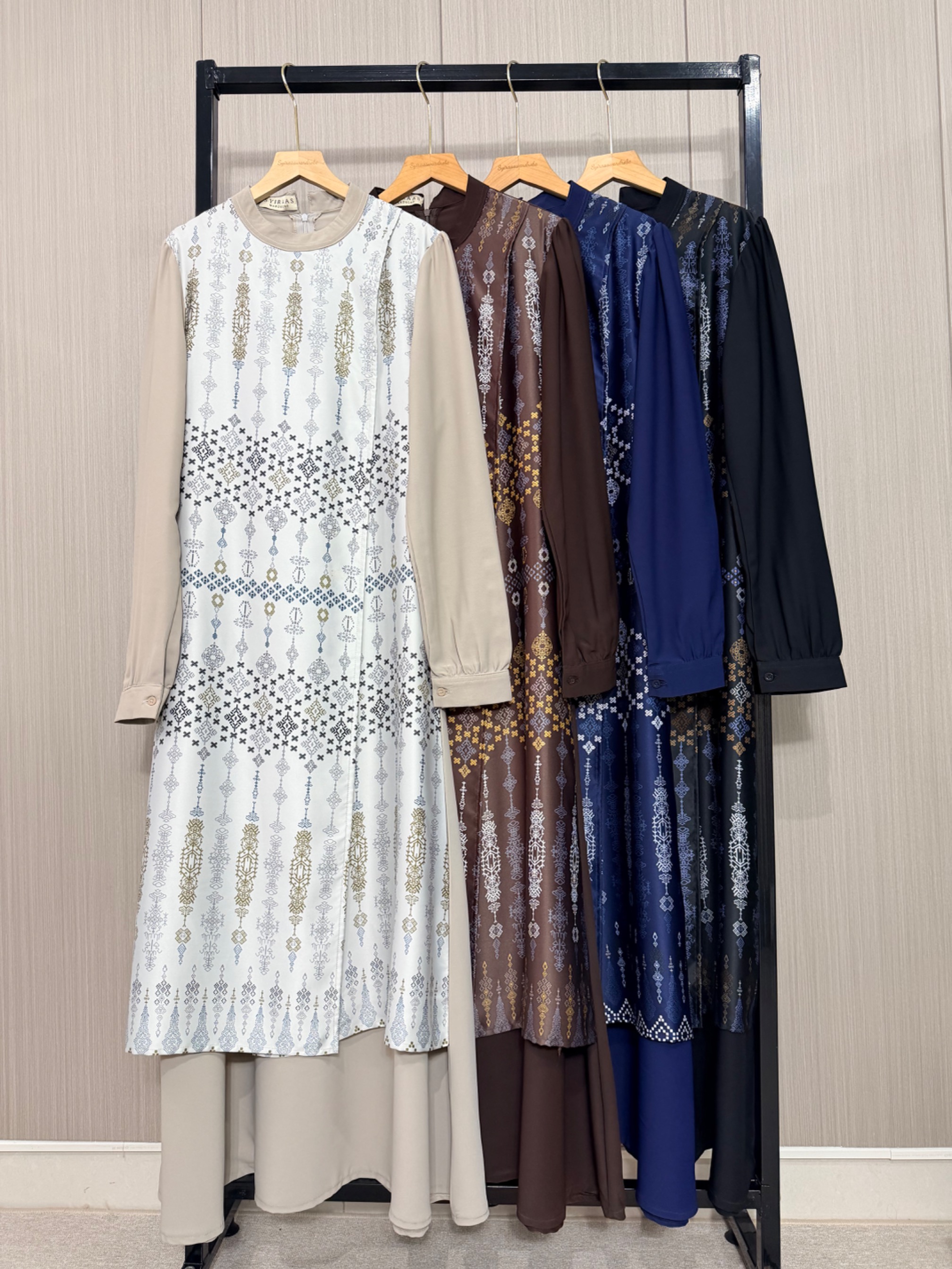 Senja Dress by Syiraaswardrobe - Almeera Silk mix Marina Anti-UV