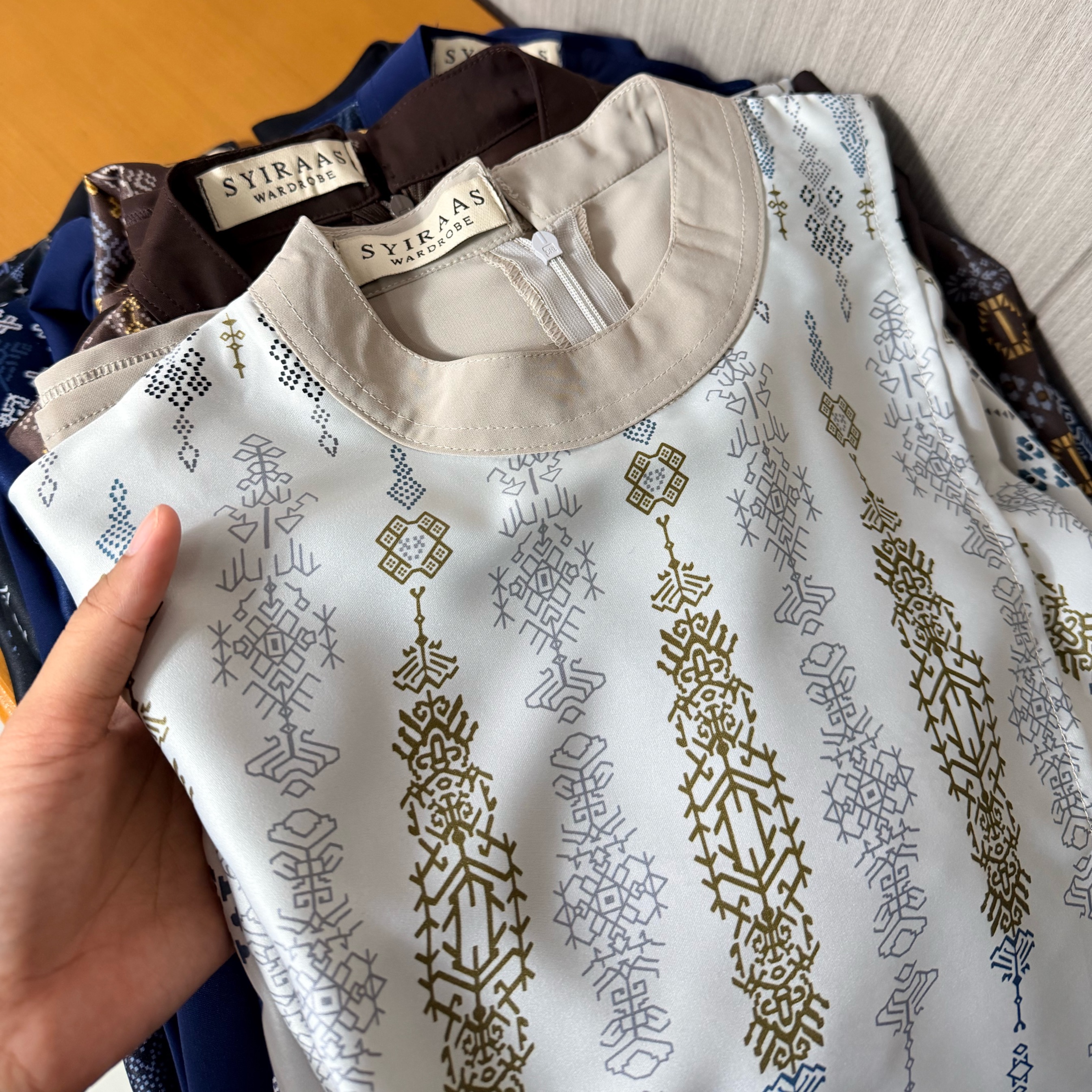 Senja Dress by Syiraaswardrobe - Almeera Silk mix Marina Anti-UV