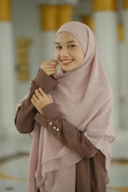 Reefaah.id - French Square Khimar Syar'i Oval 2 in 1