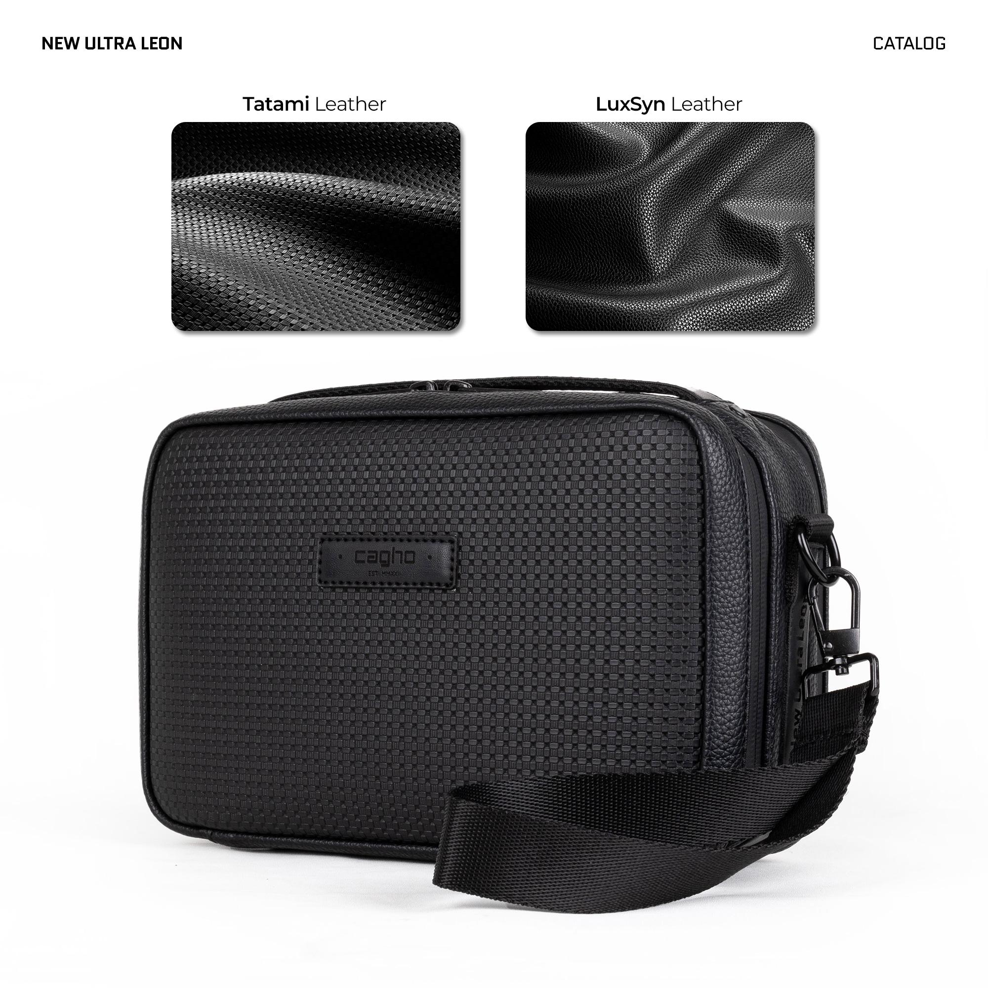 CAGHO New Ultra Leon Tas Selempang Pria Waterproof Handbag Clutch Slingbag Anti Air Tahan Bara Api