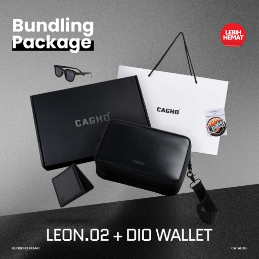 BUNDLING | Leon 0.2 Handbag dan Dio Wallet | Giftset 