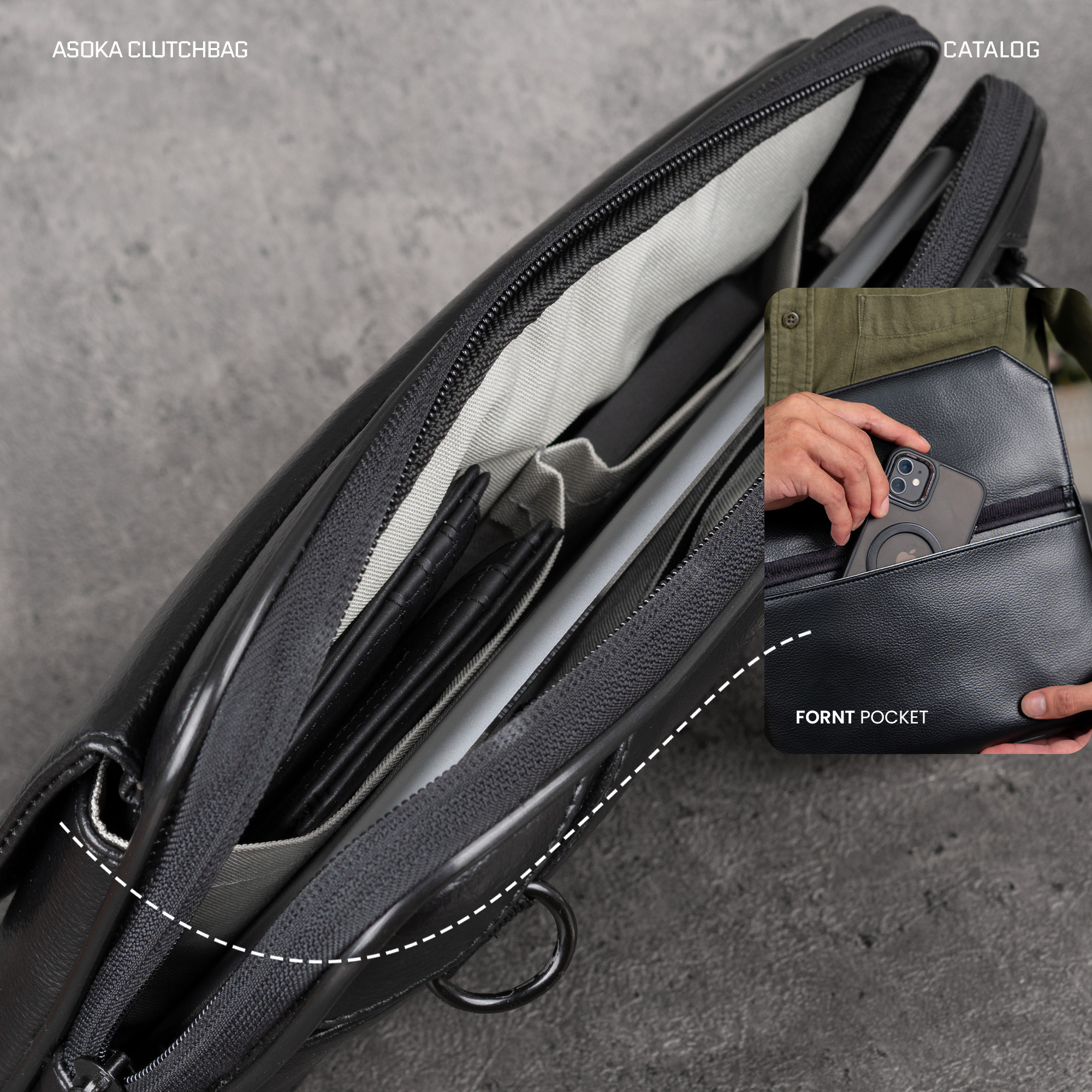 CAGHO I Asoka I Handbag Clucth Slingbag