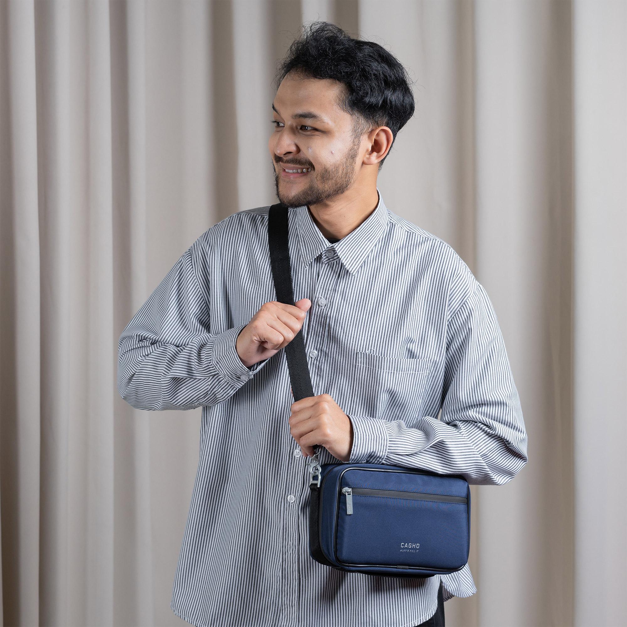 CAGHO l ULTRAS NAVY Color Series I Handbag I Slingbag I Clutch Bag I Anti Air I Anti Bara