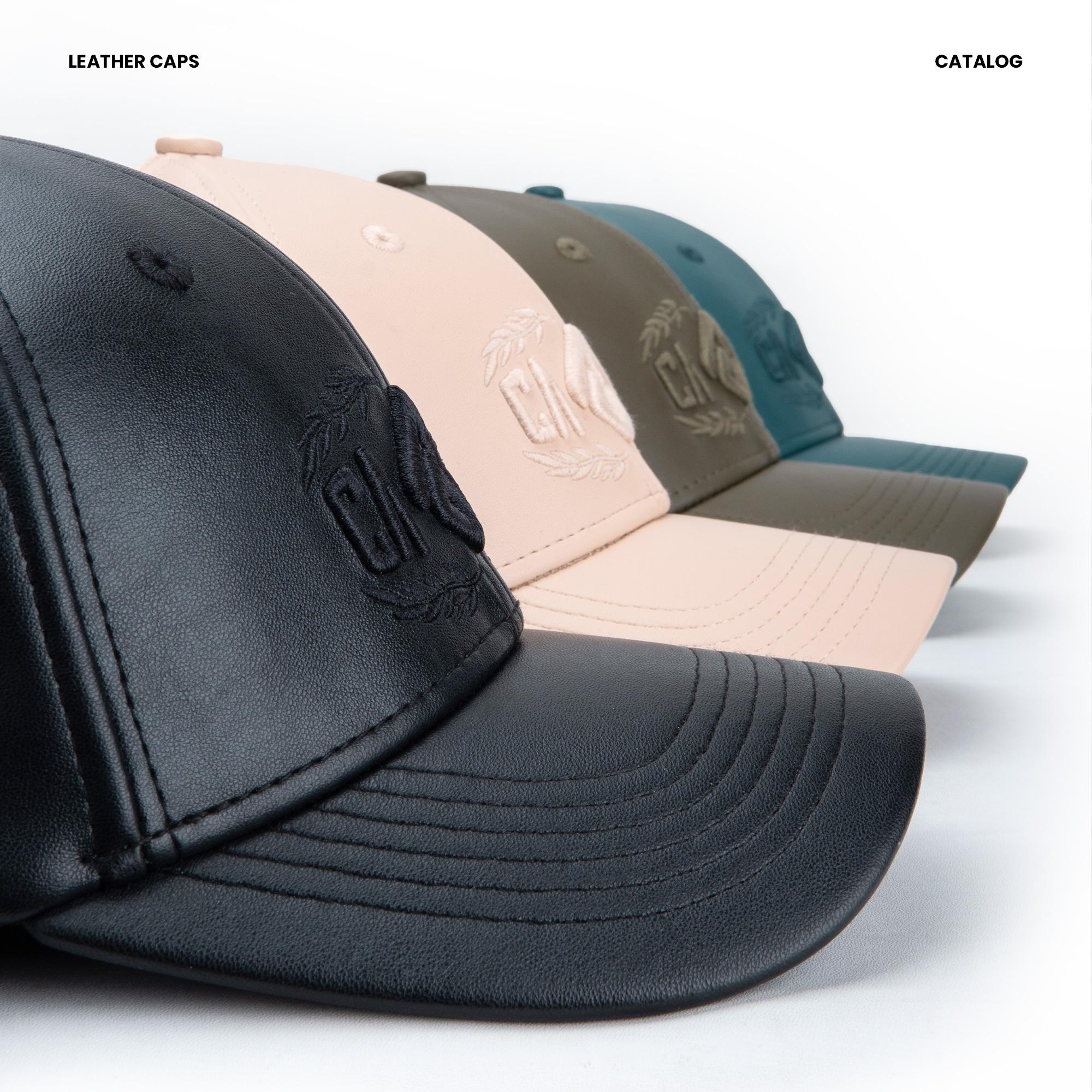 CAGHO I Topi Basic Leather Caps