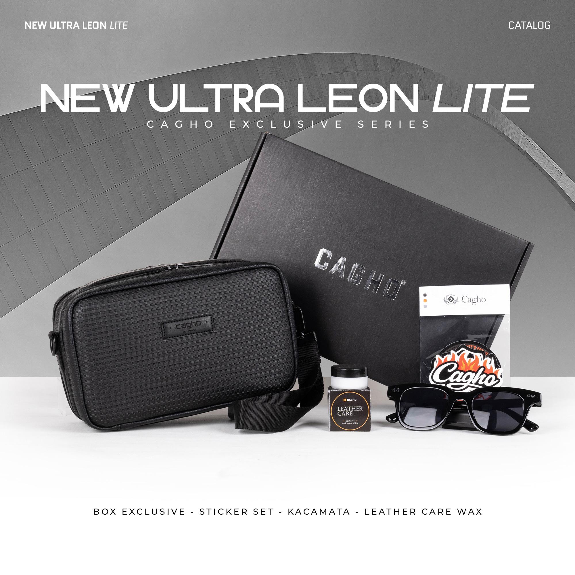 CAGHO New Ultra Leon LITE Tas Selempang Pria Handbag Clutch Slingbag Waterproof Tahan Bara Api