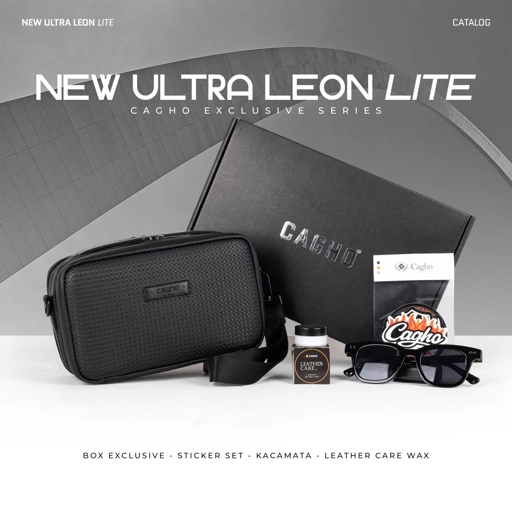 CAGHO New Ultra Leon LITE Tas Selempang Pria Handbag Clutch Slingbag Waterproof Tahan Bara Api